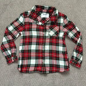 •OLD NAVY• NWOT Kids Flannel Button Up Long Sleeve Shirt